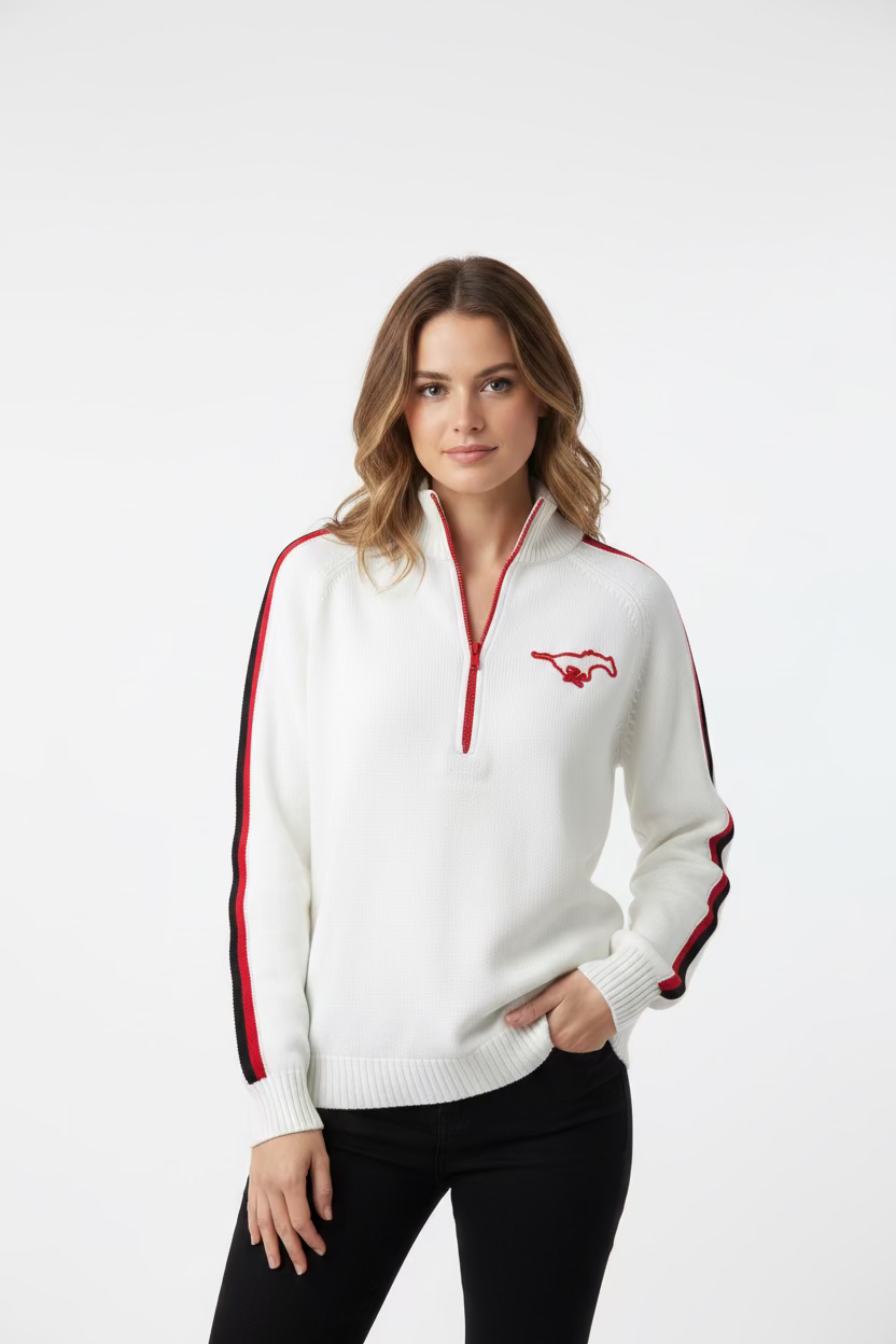 High School Half Zip Custom Sweaters