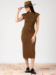 Apparel- Lucca Alistaire Mock Neck Knit Dress