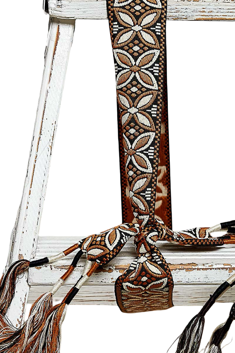 Pol Woven Boho Style Geometric Sash Belts