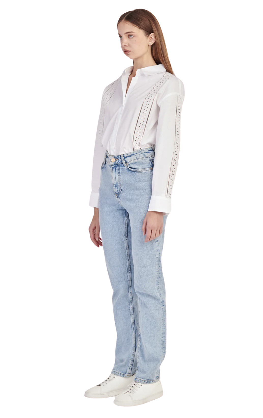 Apparel- English Factory Embroidery Detail Shirt