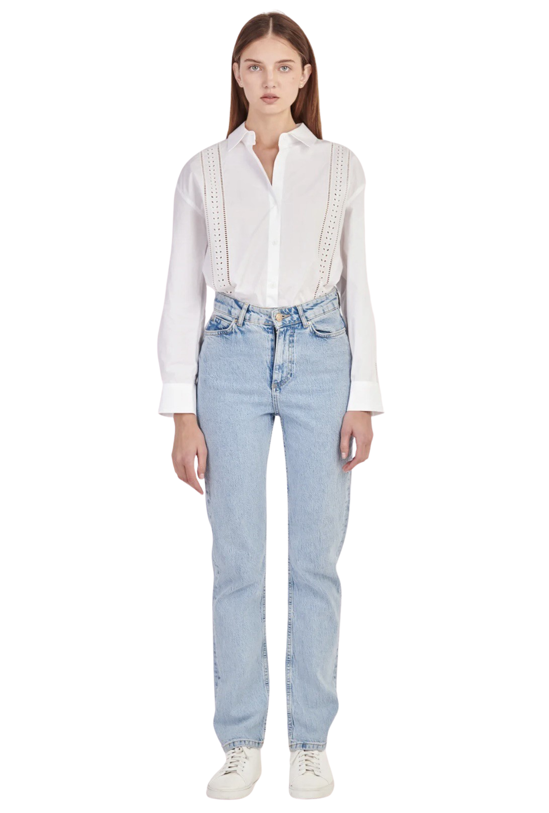 Apparel- English Factory Embroidery Detail Shirt
