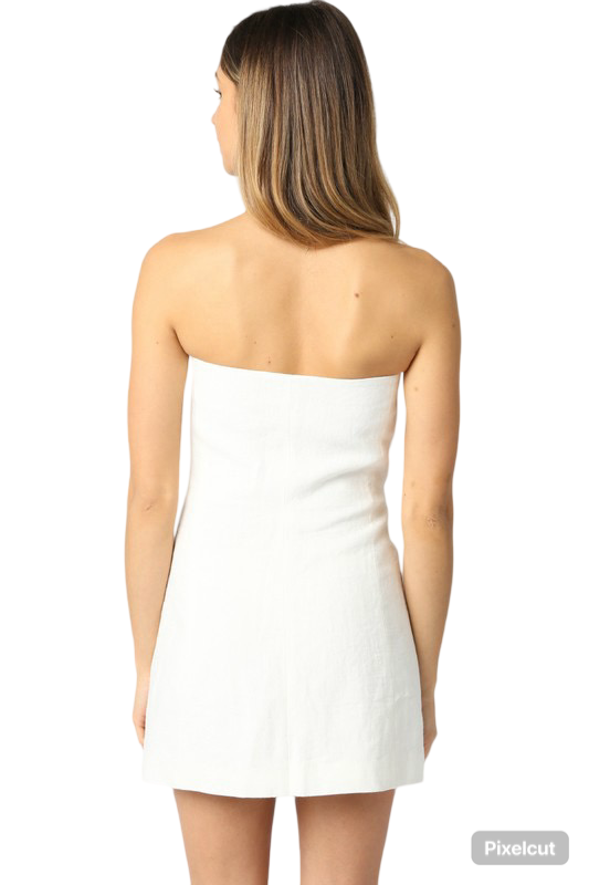 Apparel- Olivaceous Giselle Linen Dress