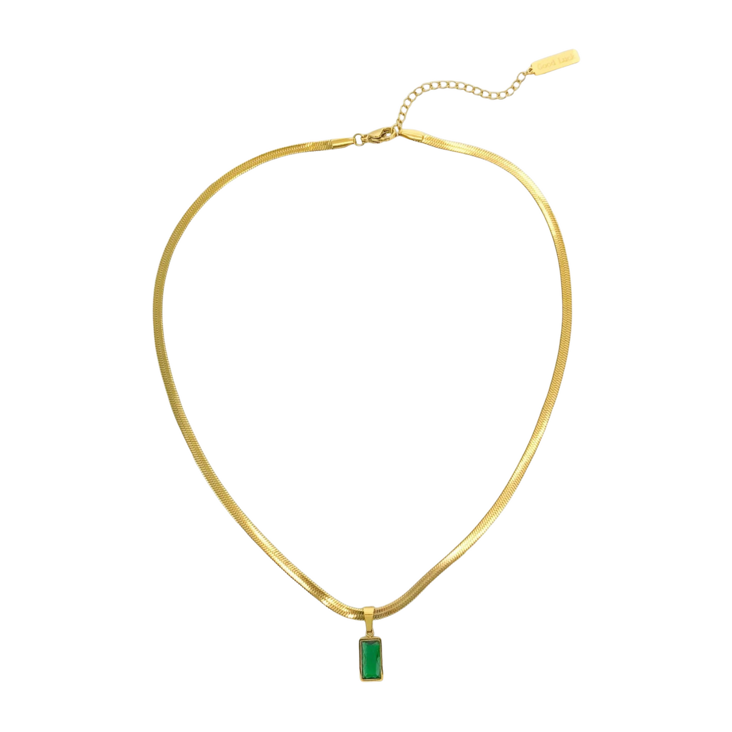 Necklaces- M&E Bling CZ Herringbone Chain 816nk239