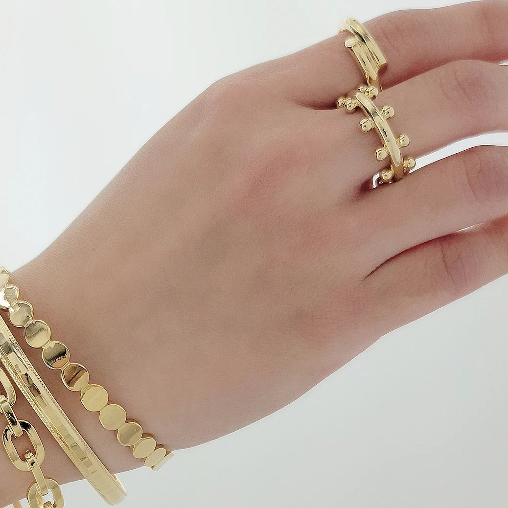 Rings- M&E Bling Double Lined Ring krn004