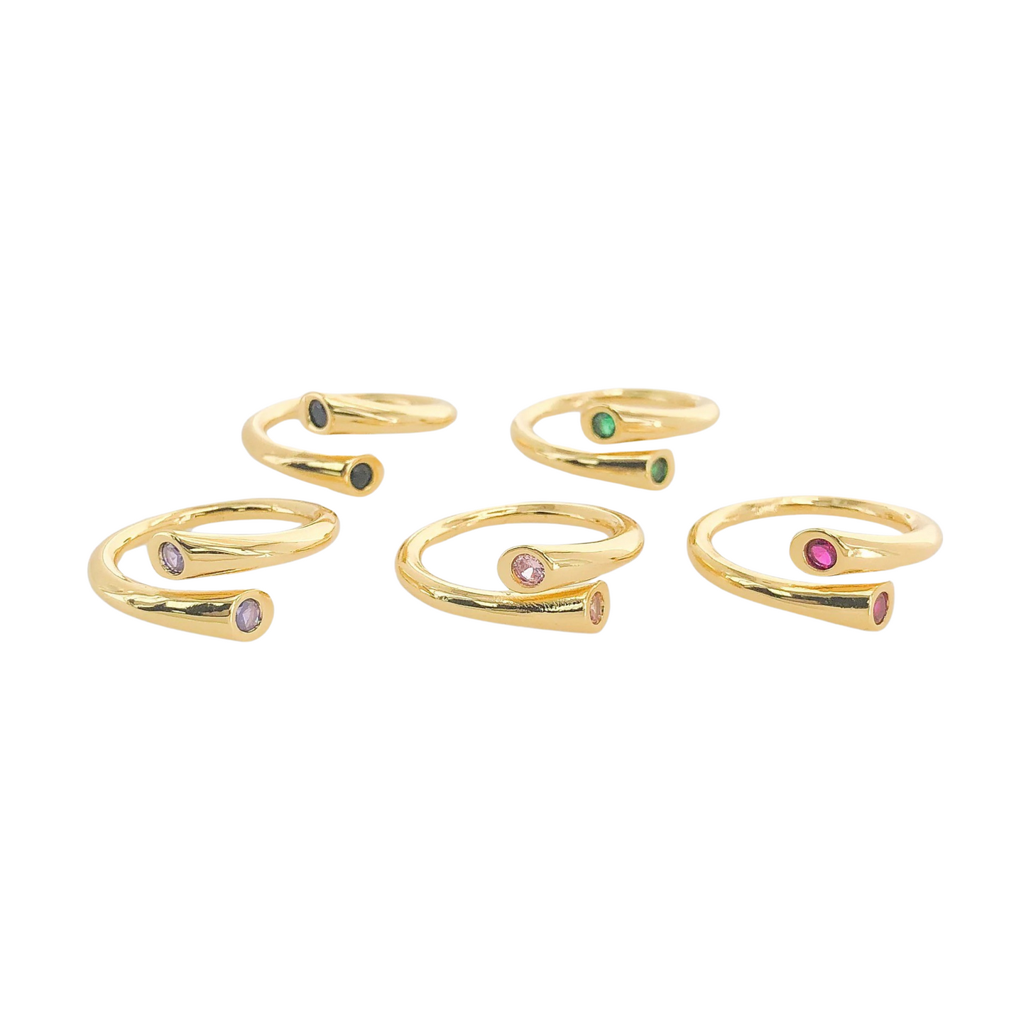 Rings- M&E Bling CZ Emerald Ring lrn233