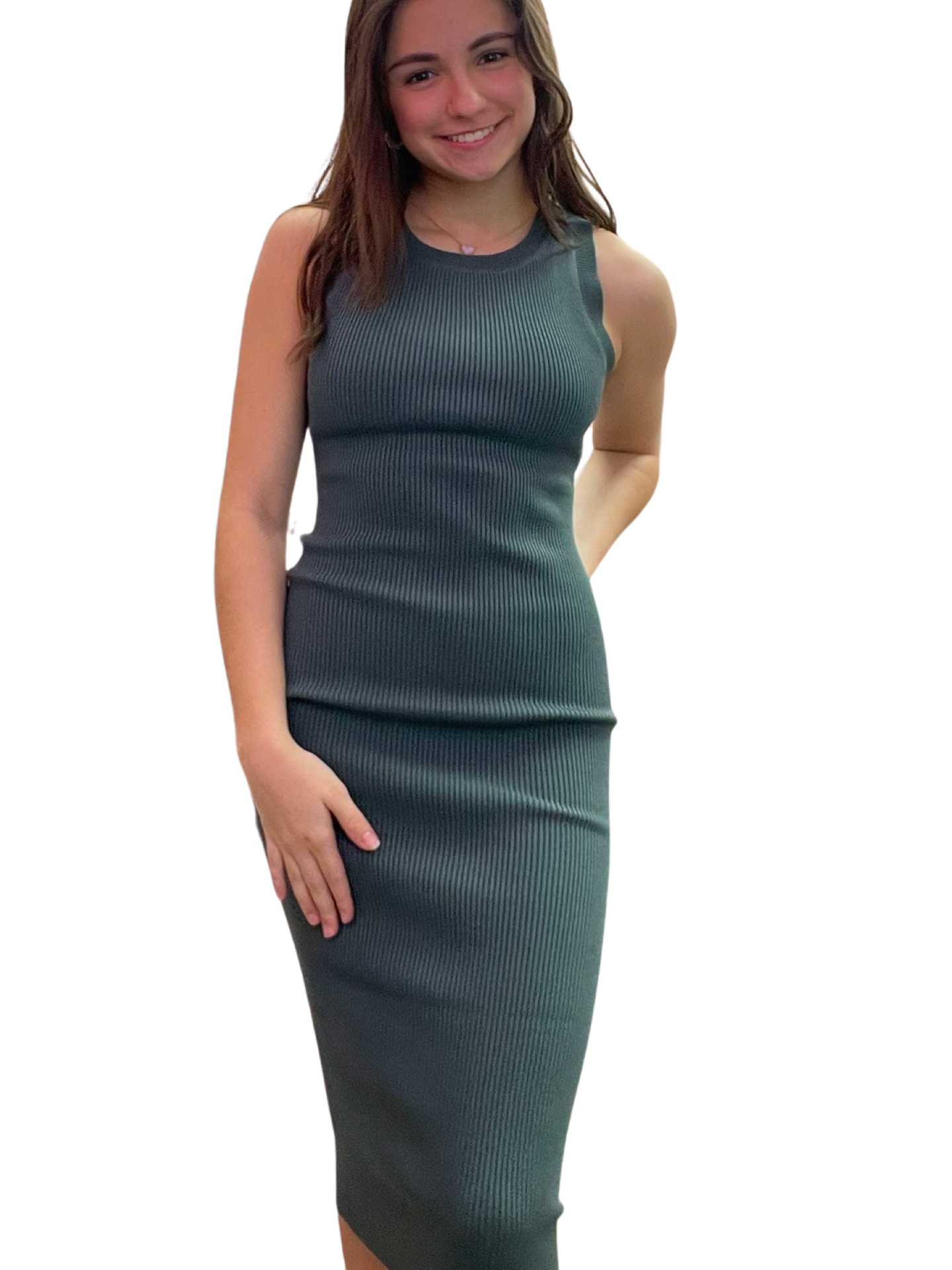 Apparel- The Workshop Ribbed Maxi Dress
