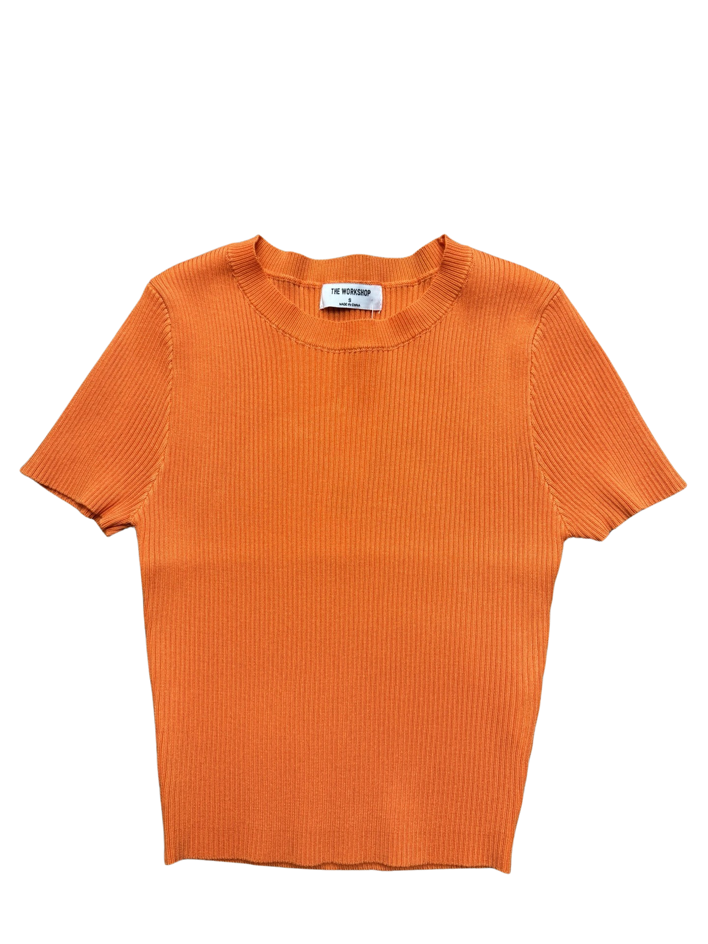 Apparel- The Workshop Scoop Neck Ribbed Fitted Tee
