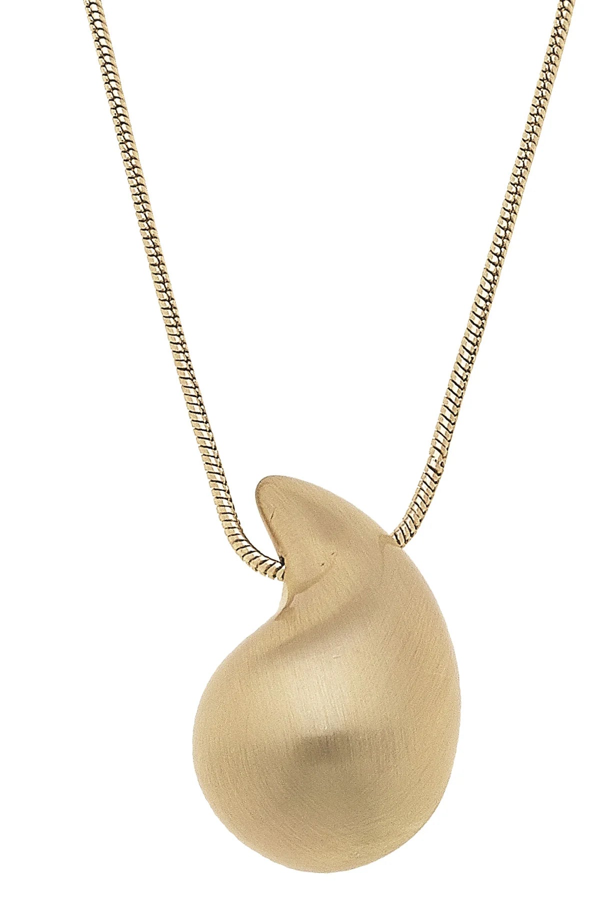 Necklaces- Canvas Icon Puffed Mini Teardrop Necklace