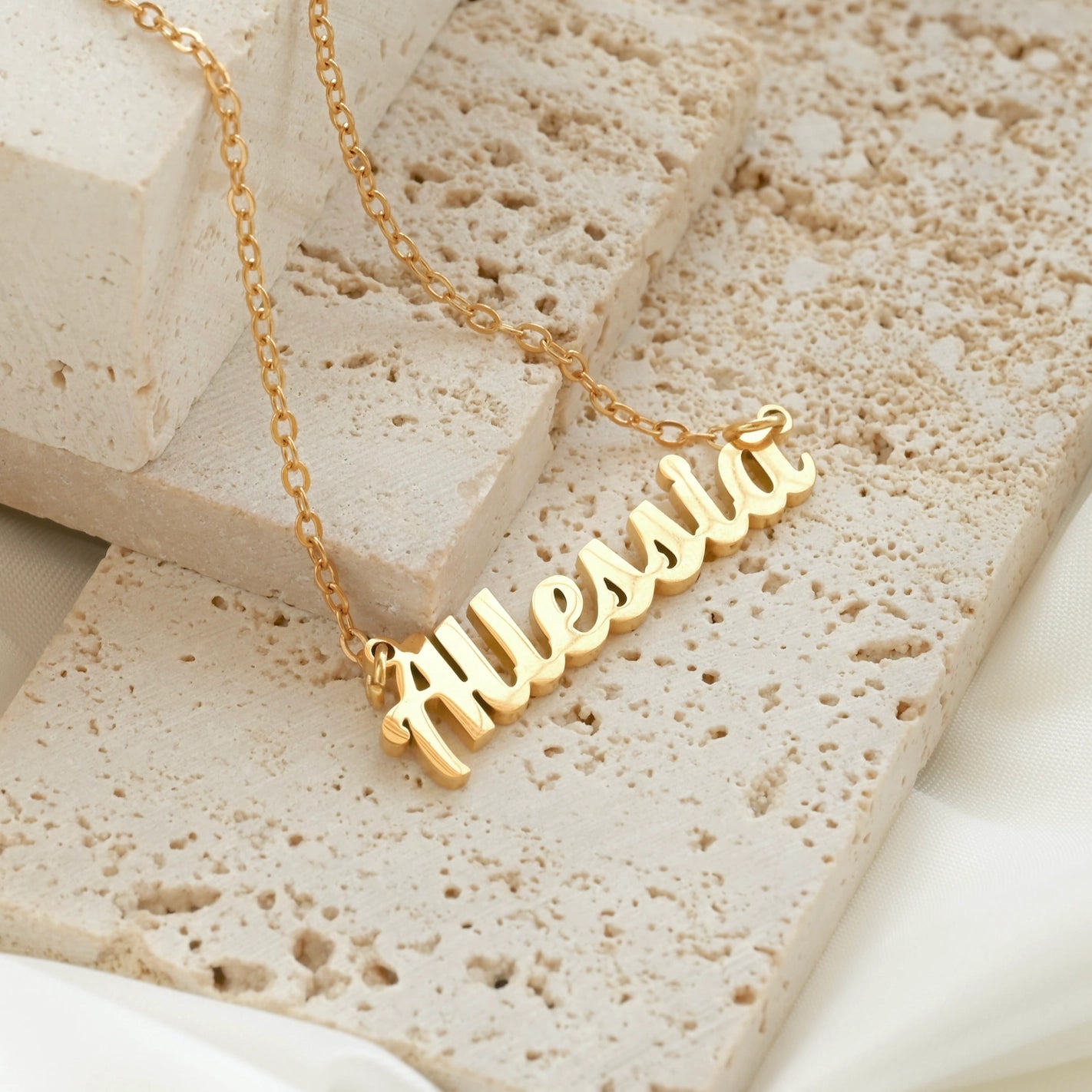 Necklaces- 18k Personalized Name Necklace