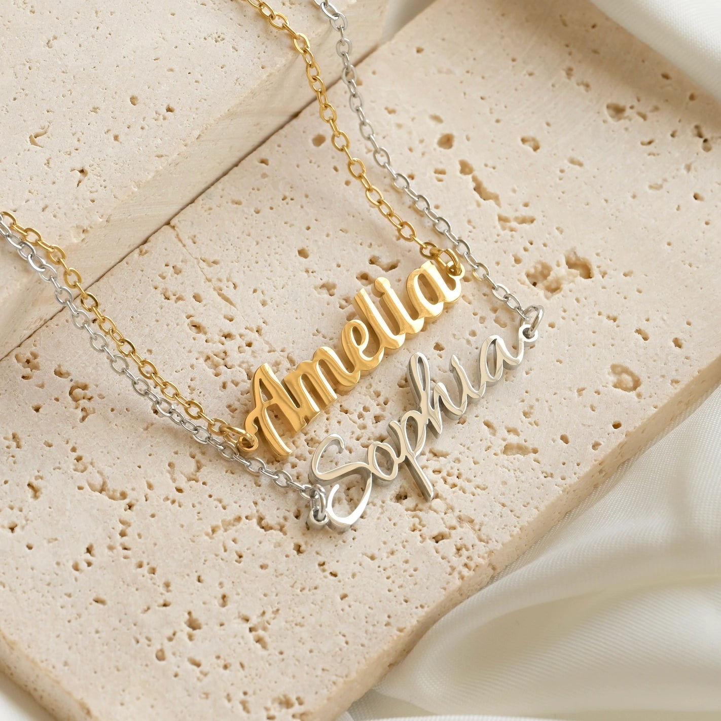 Necklaces- 18k Personalized Name Necklace