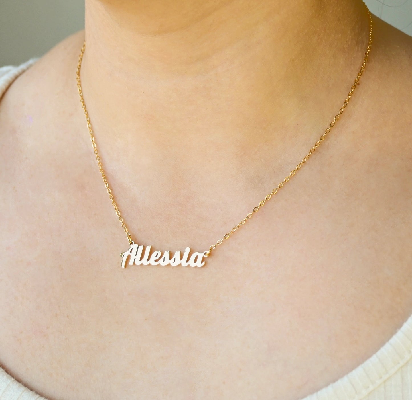 Necklaces- 18k Personalized Name Necklace