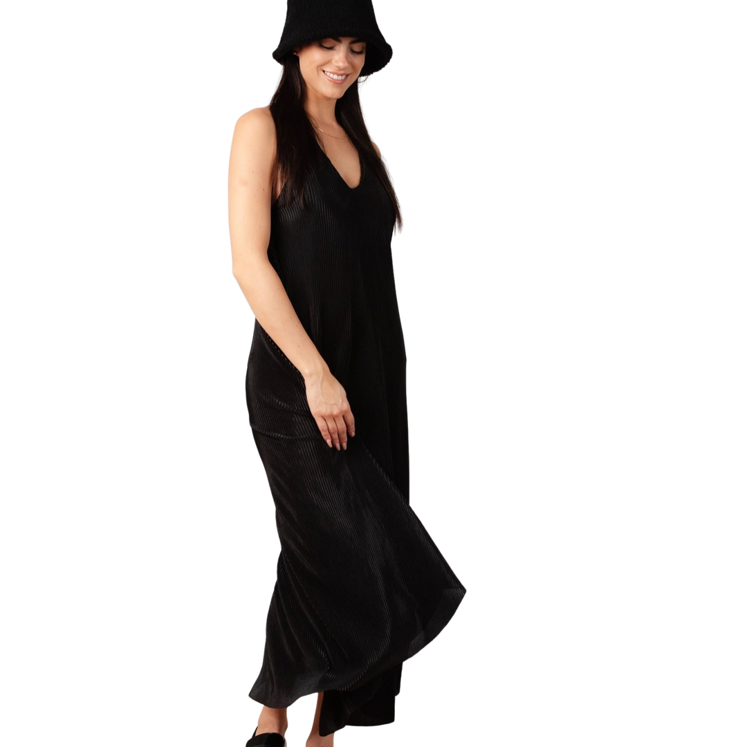 Lucca Khloe Plisse Slip Dress