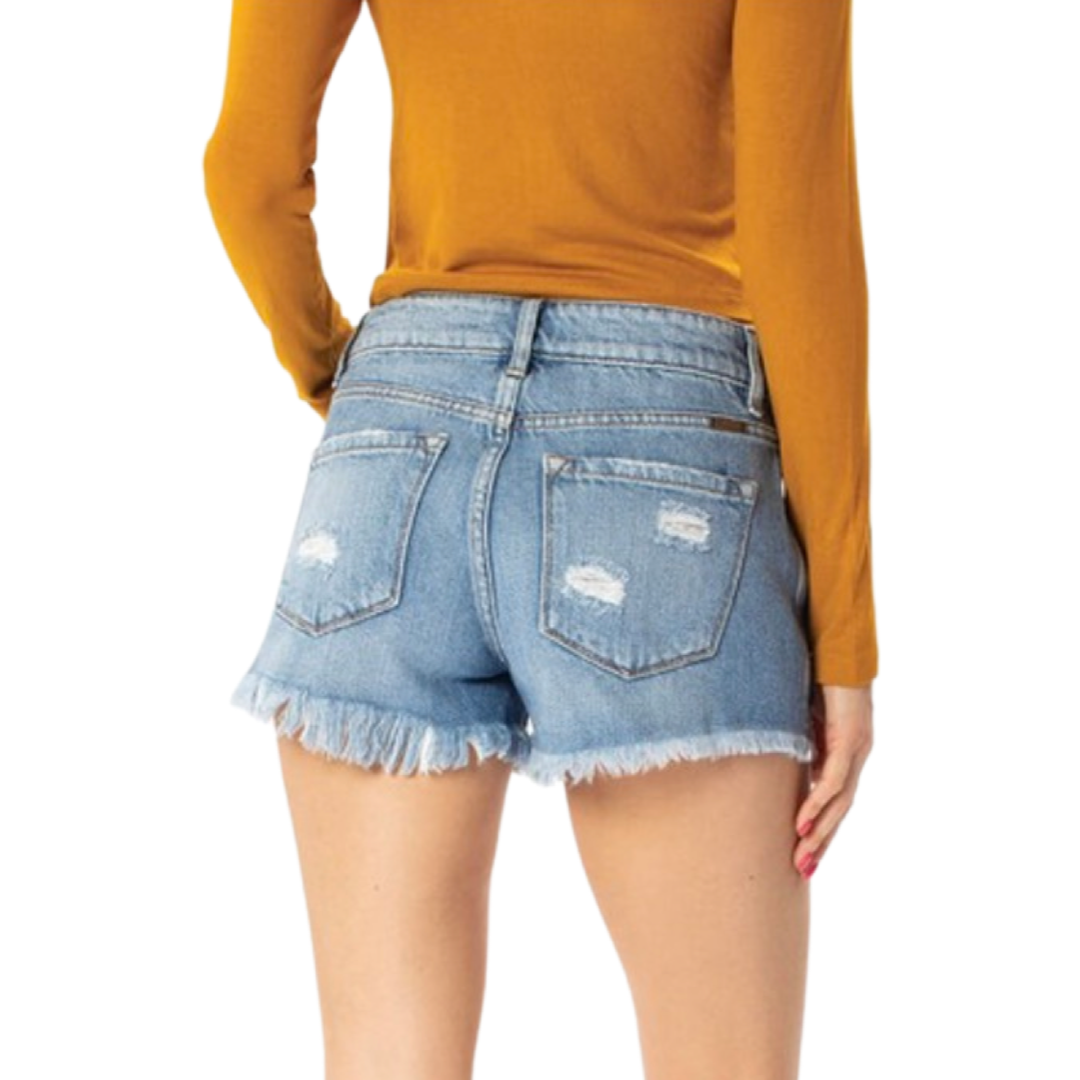 Apparel- Kan Can High Rise Girlfriend Denim Shorts
