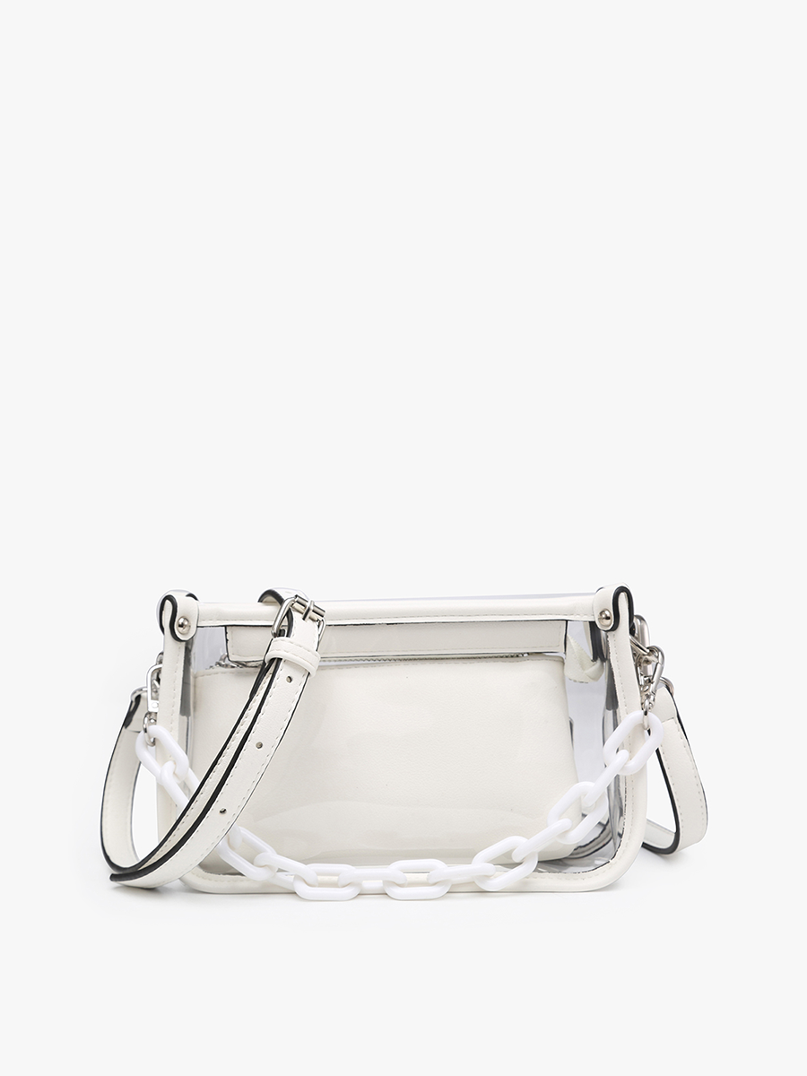 Bags- Jen&Co Clear Kyle Bag with Chain