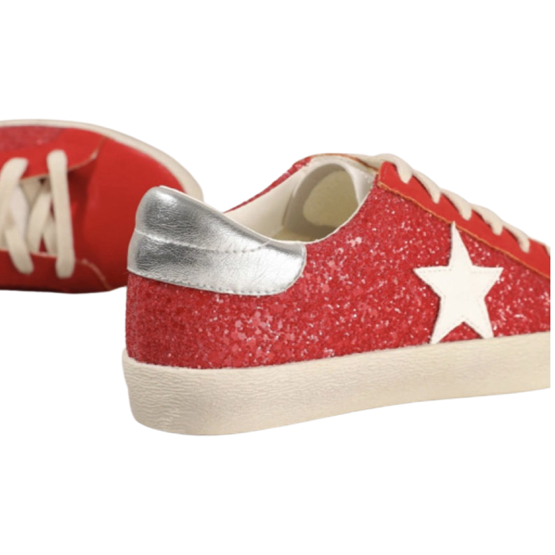 Sneakers- Mi.iM Skylar Star Sneaker Red