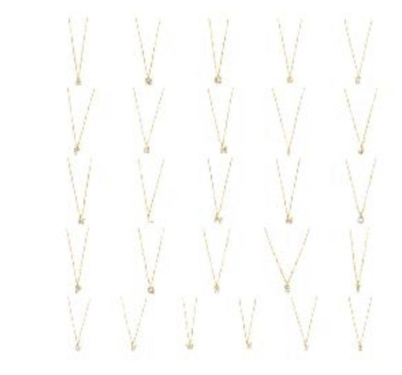 Necklaces- The Crowns Bespoke 18k Alphabet Necklace