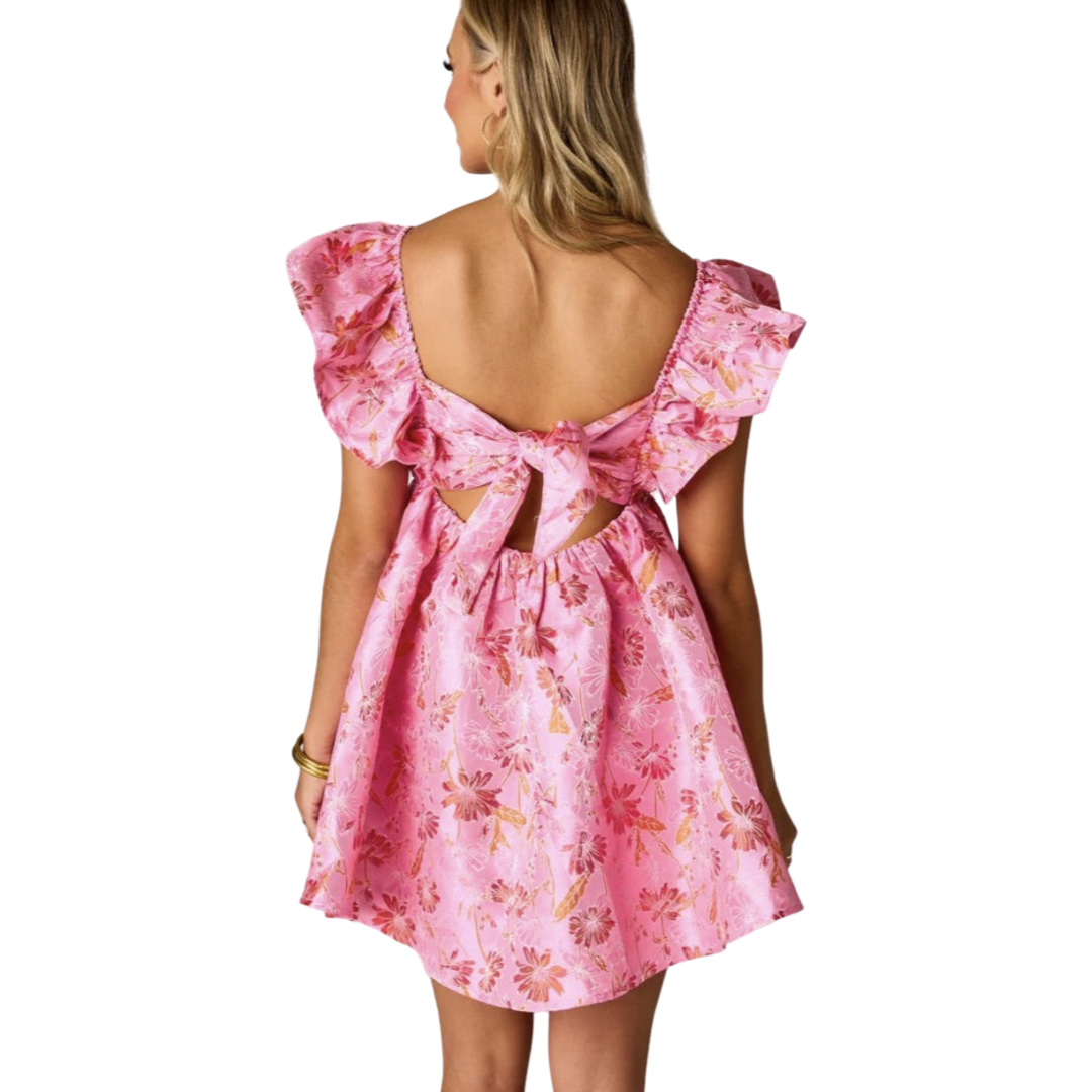Apparel - Buddy Love Penny Ruffle Sleeve Short Dress