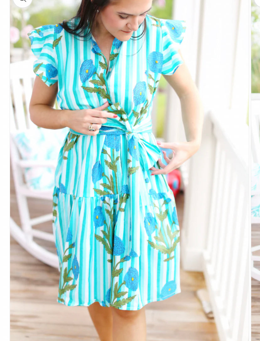 Apparel- Darlington Isle Wild Dunes Flutter Dress