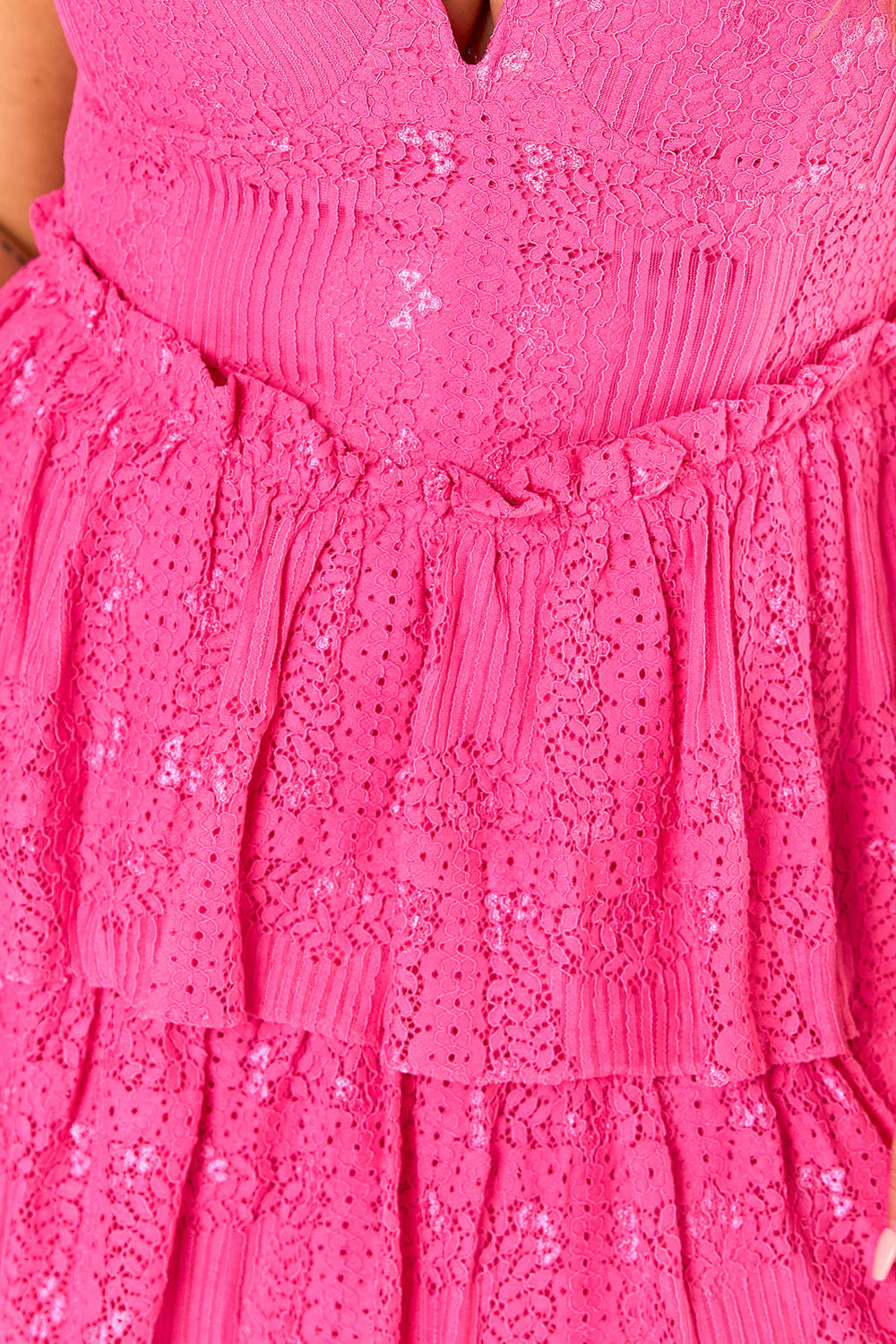 Apparel- Buddy Love Sissy Sweetheart Neckline Lace Dress