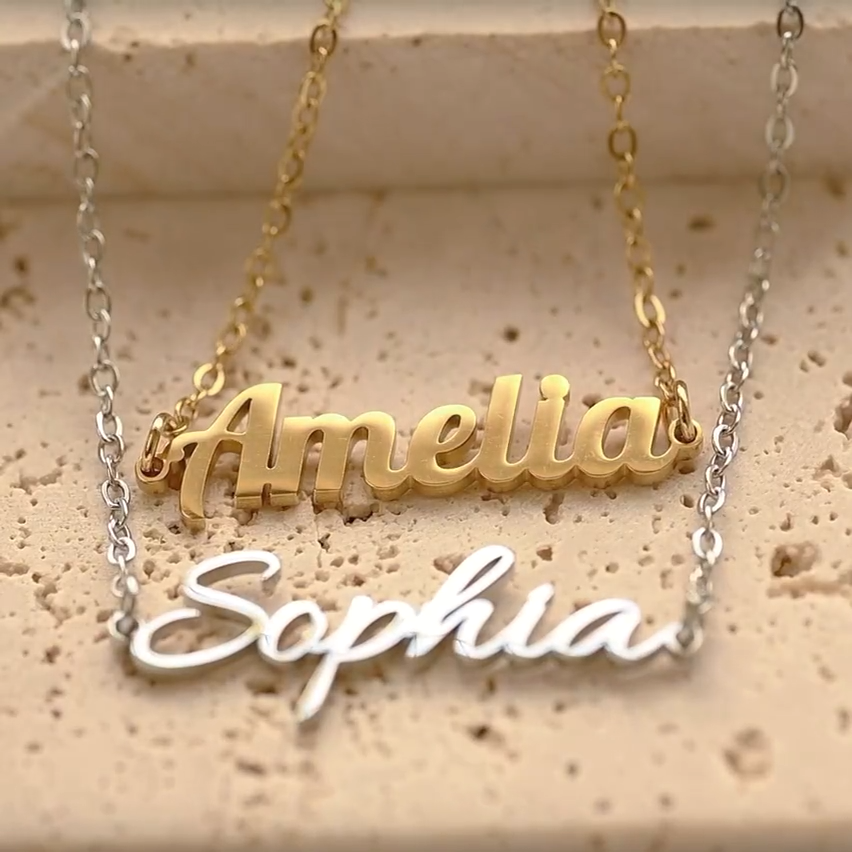 Necklaces- 18k Personalized Name Necklace