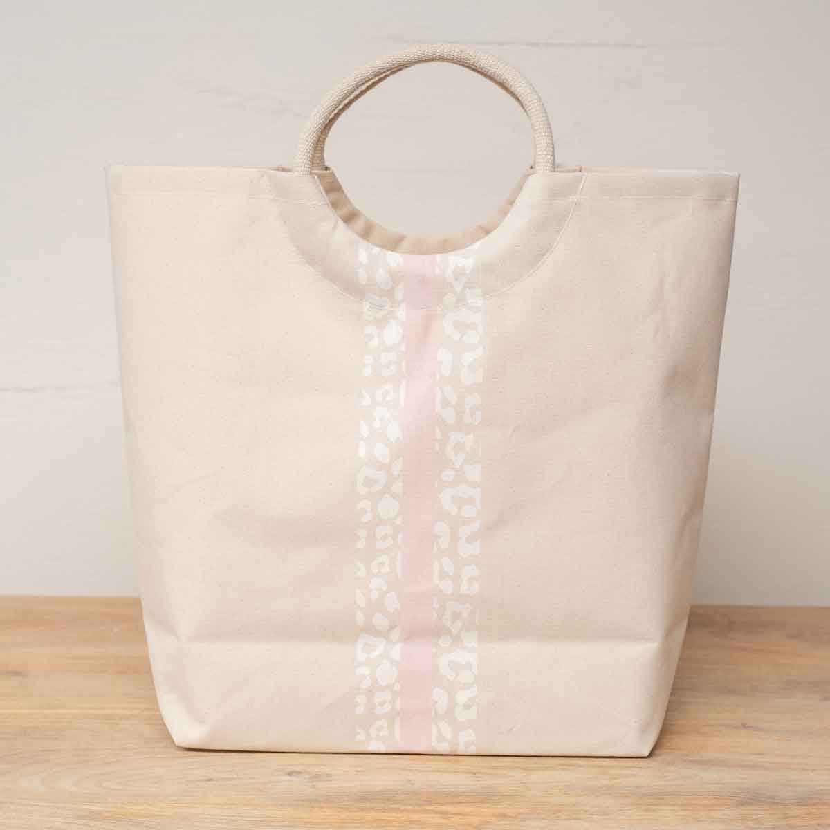 Totes- Royal Standard Leopard Stripe Shore Tote 20x 17x 6.5