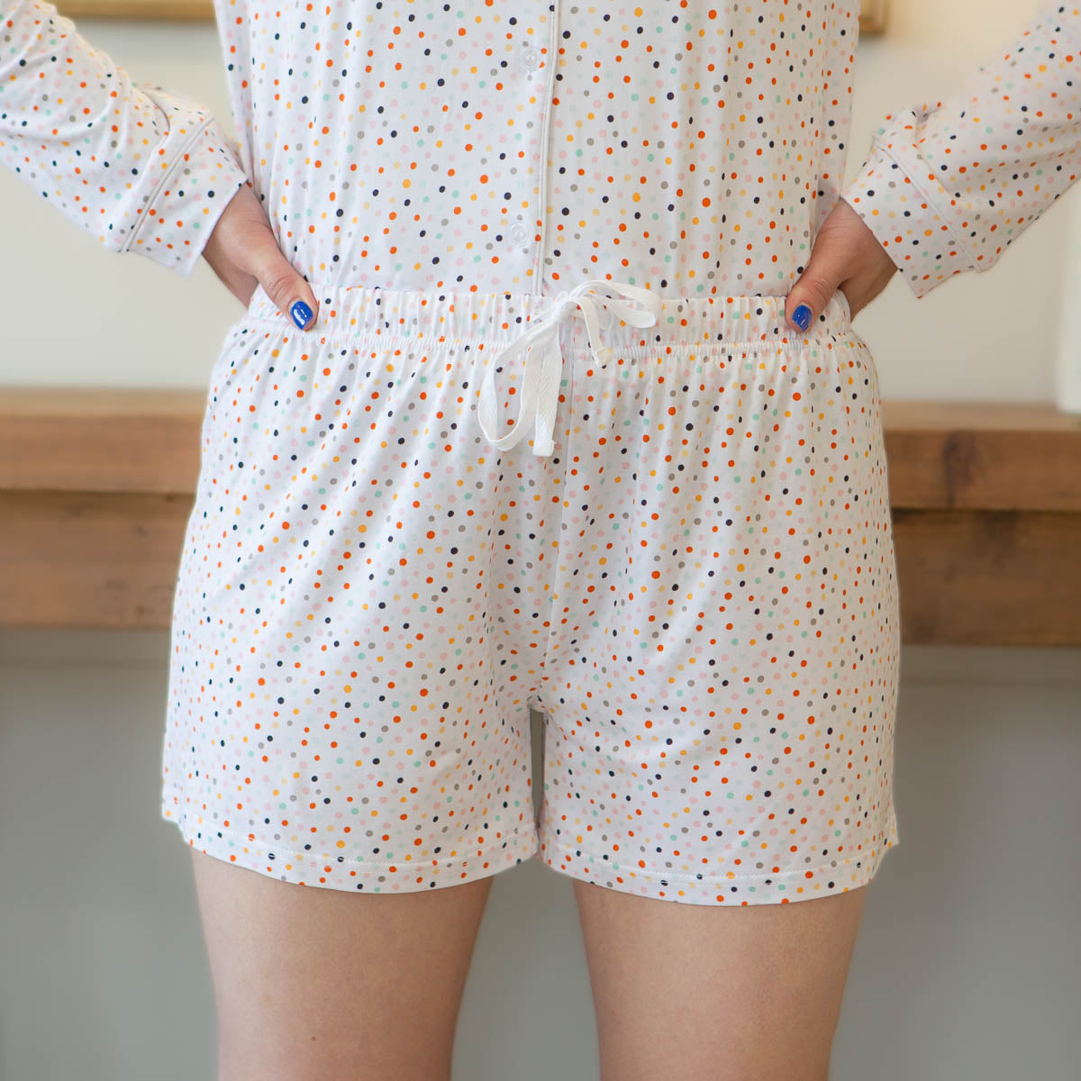Apparel- Royal Standard Loungewear On The Dot Sleep Shorts
