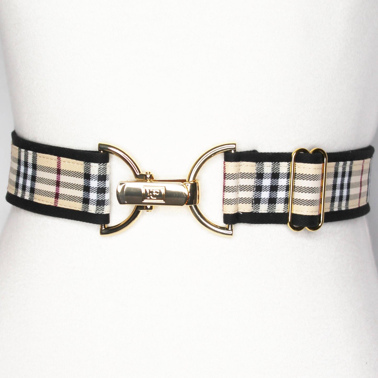 Belts- KF Clothing Tan Plaid