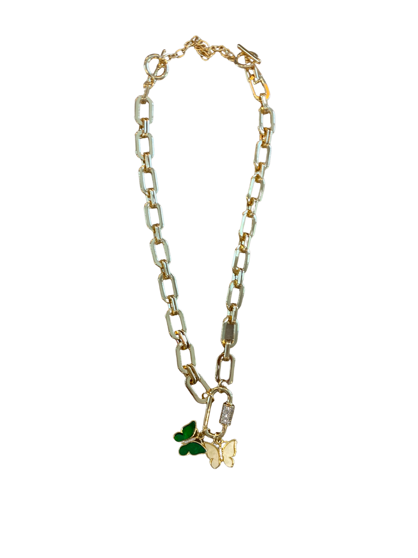 Melania Clara Fly With Me Gold Necklace