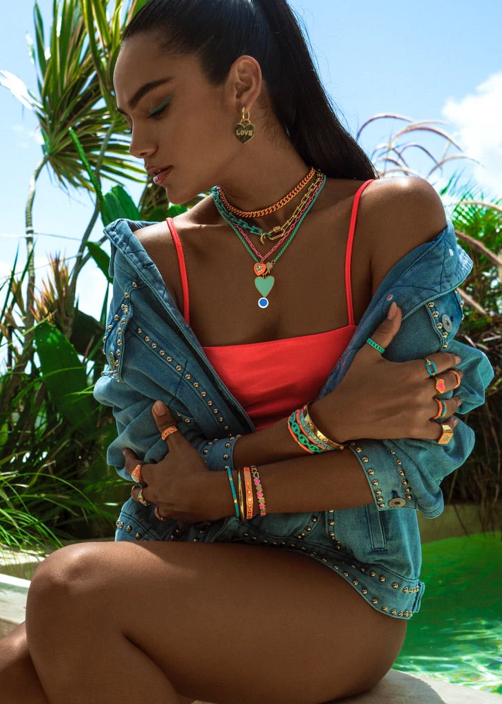 Necklaces- Melania Clara Melissa Gold Necklace
