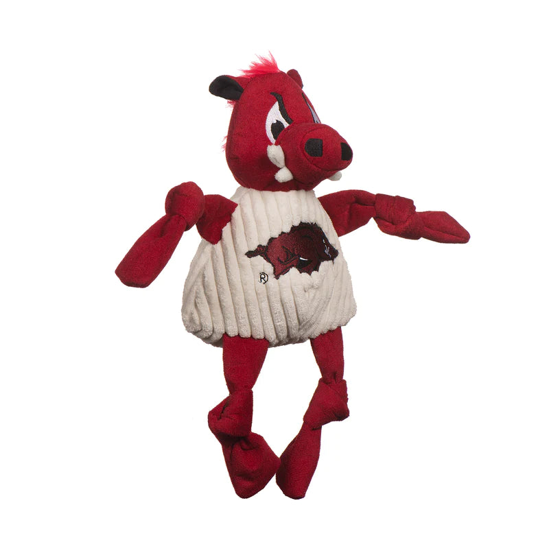 Pets- Huggable Hounds- University of Arkansas Tusk The Razorback Knottie