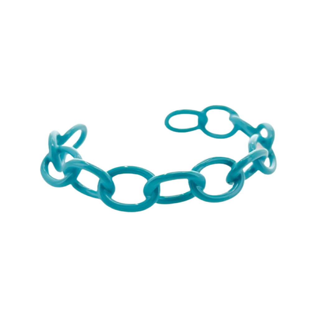 Bracelets- M&E Bling Oval Link Cuff