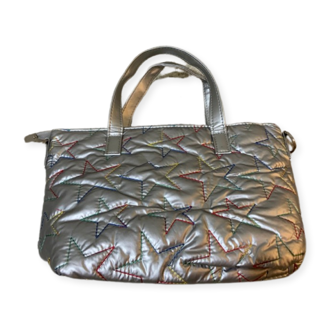 Bags- Bari Lynn Metallic Rainbow Star Puffed Purse
