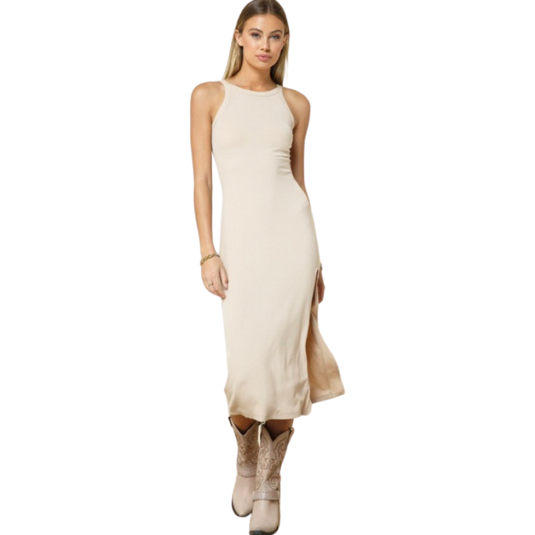 Apparel- Style Rack Ribbed Sleeveless Dress