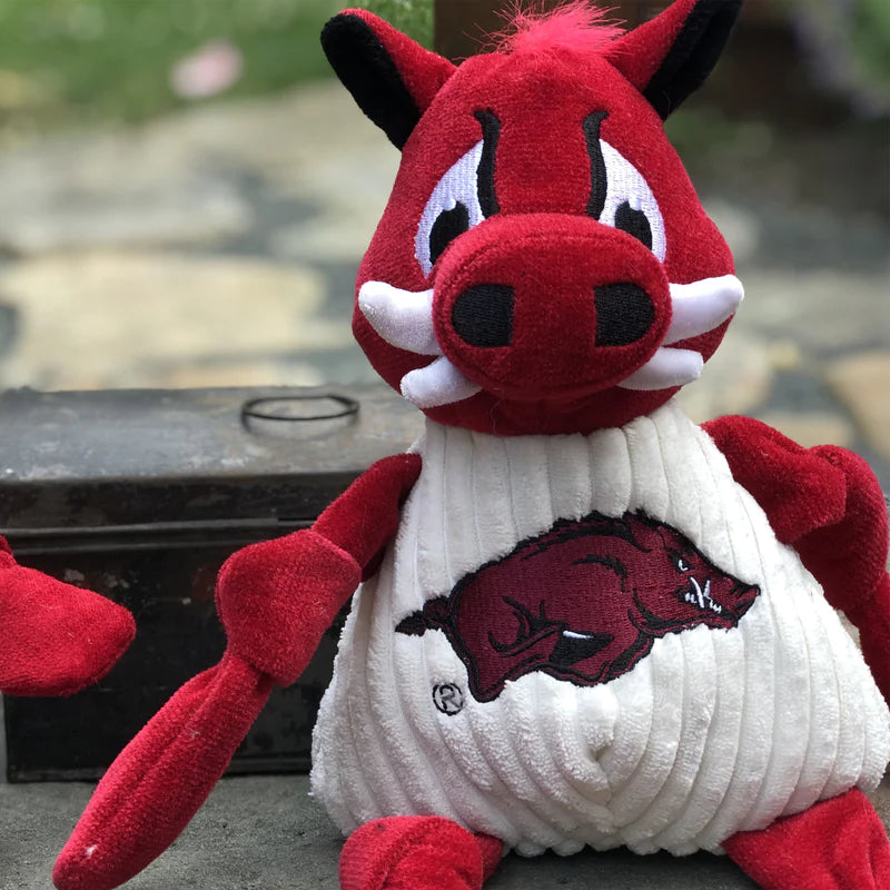 Pets- Huggable Hounds- University of Arkansas Tusk The Razorback Knottie