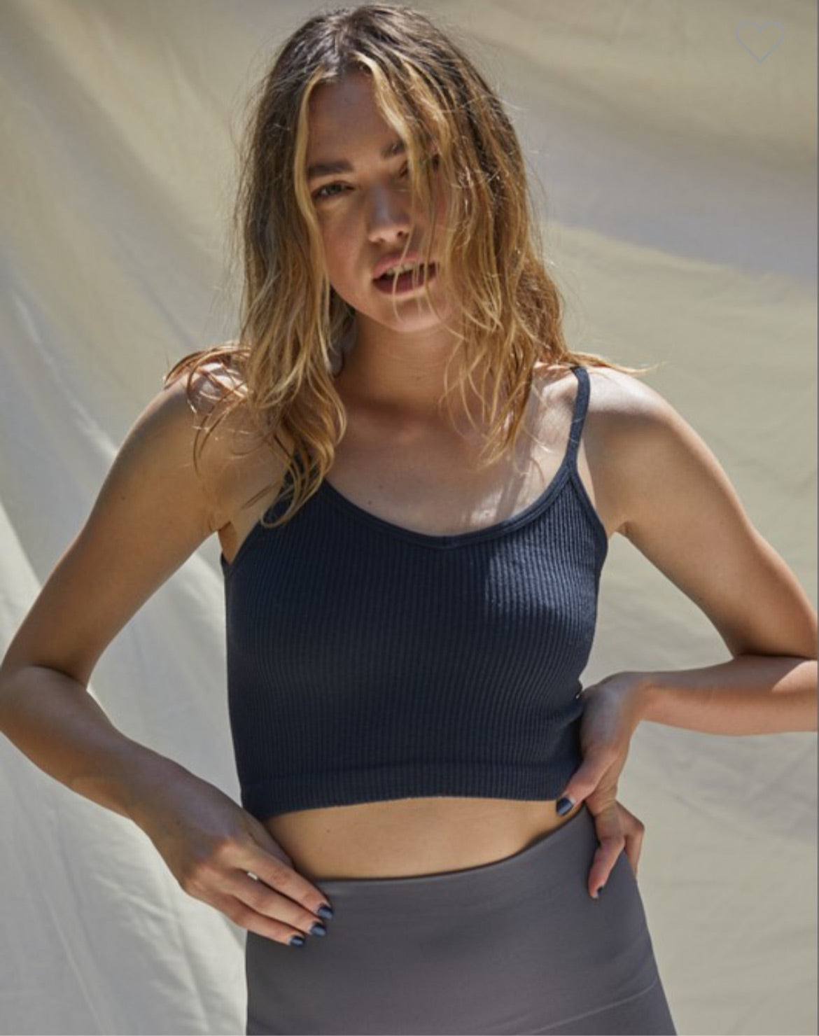 Seamless- By Together UV Neck Crop Tank