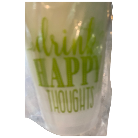 Home- Rosanne Beck Frost Flex Cups- Drink Happy Thoughts