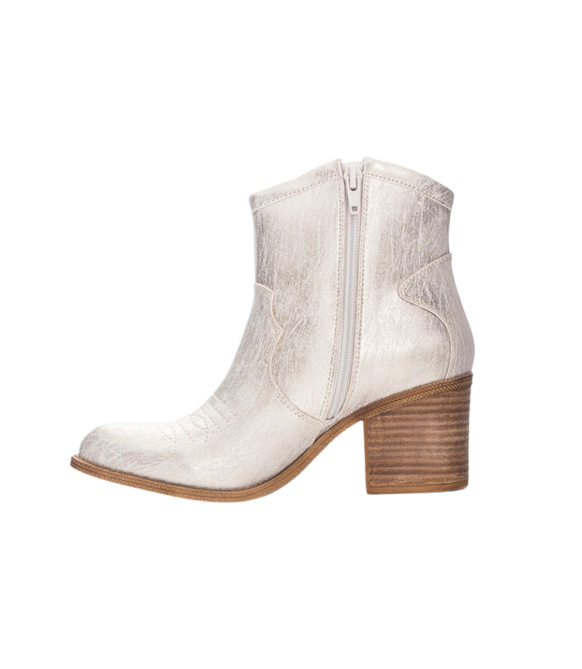 Boots- Chinese Laundry Unite Bootie Natural Metallic