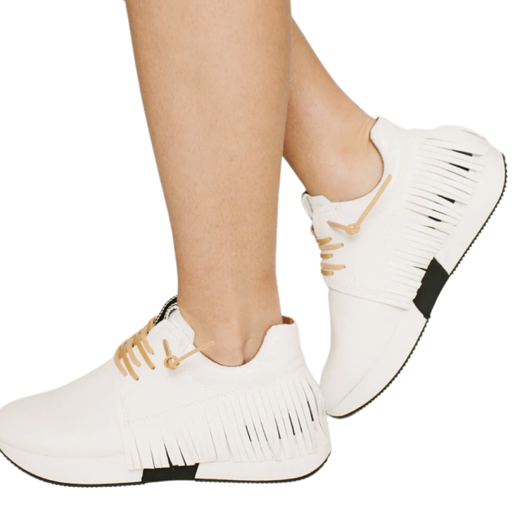 Sneakers- Shu Shop Pepa Fringed Sneaker White