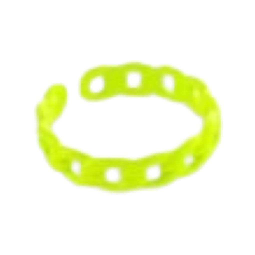 Rings- M&E Bling Enamel Thin Curb Chain Ring