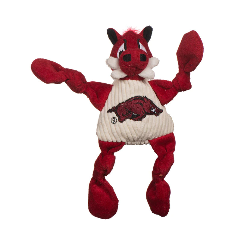 Pets- Huggable Hounds- University of Arkansas Tusk The Razorback Knottie