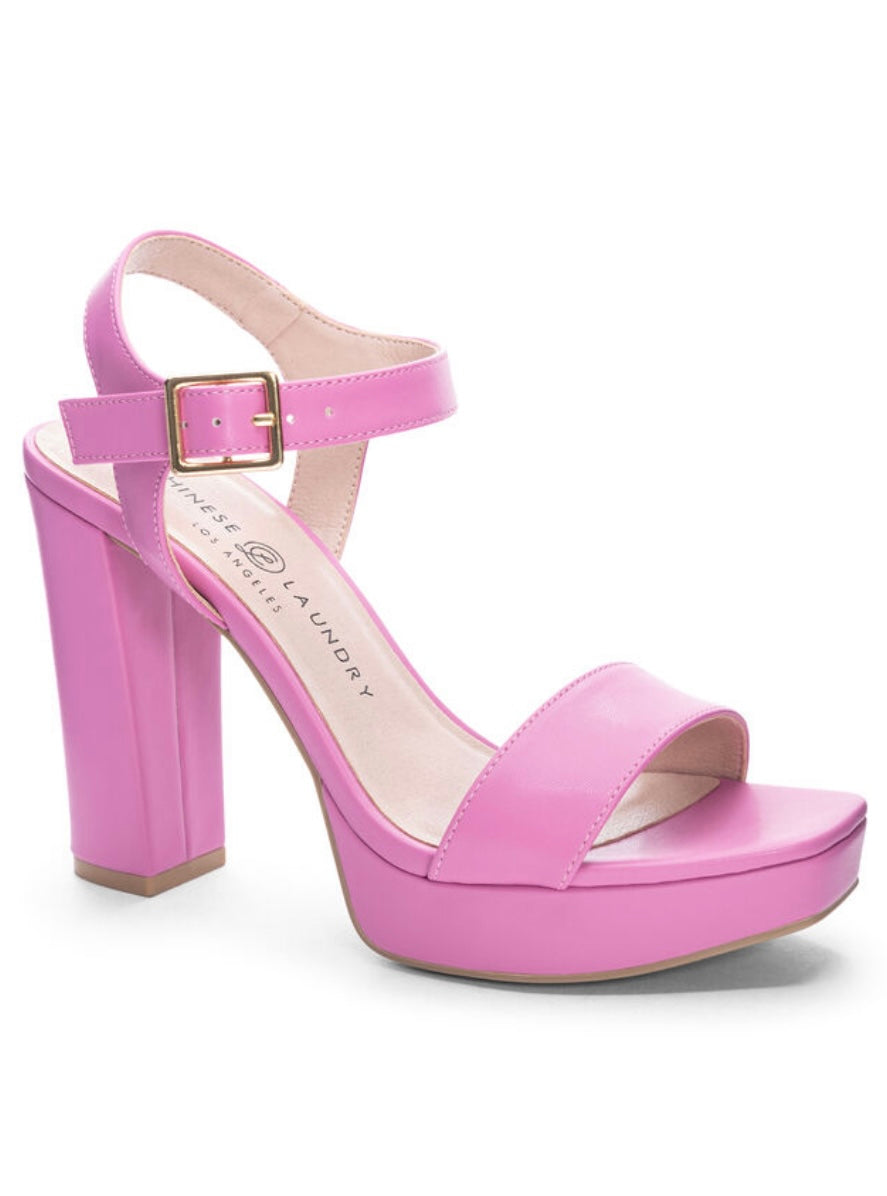 Shoes- Chinese Laundry Alanah Heels in Pink