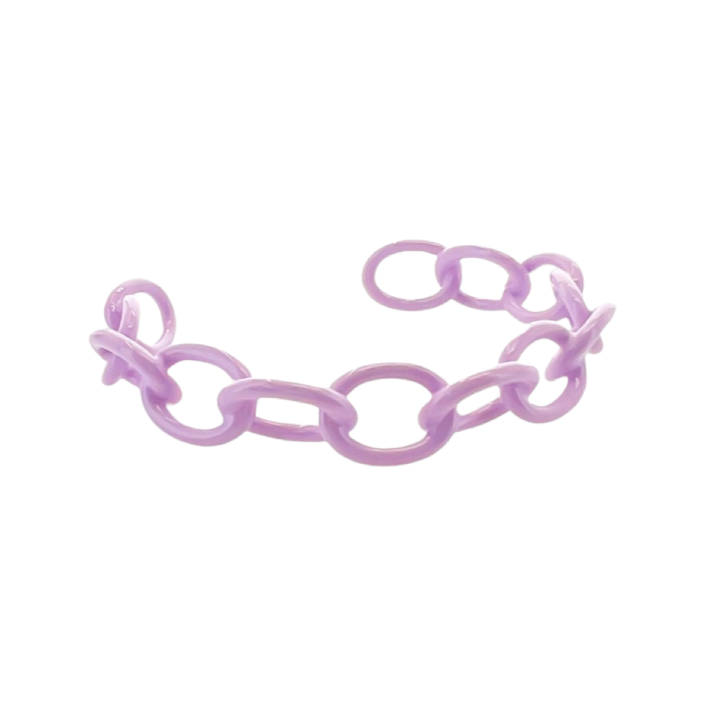 Bracelets- M&E Bling Oval Link Cuff