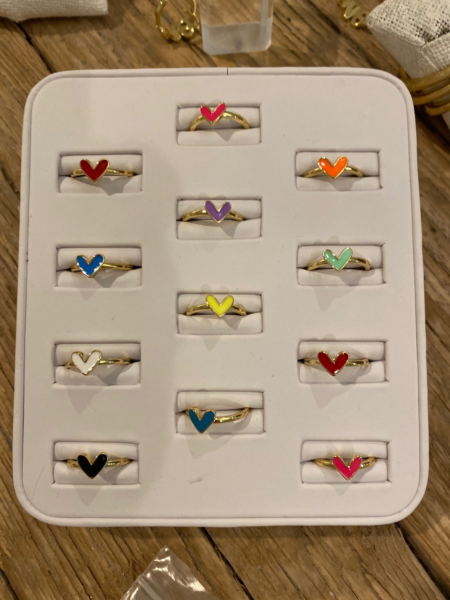 Rings- M&E Bling  Dainty Tiny Heart Rings