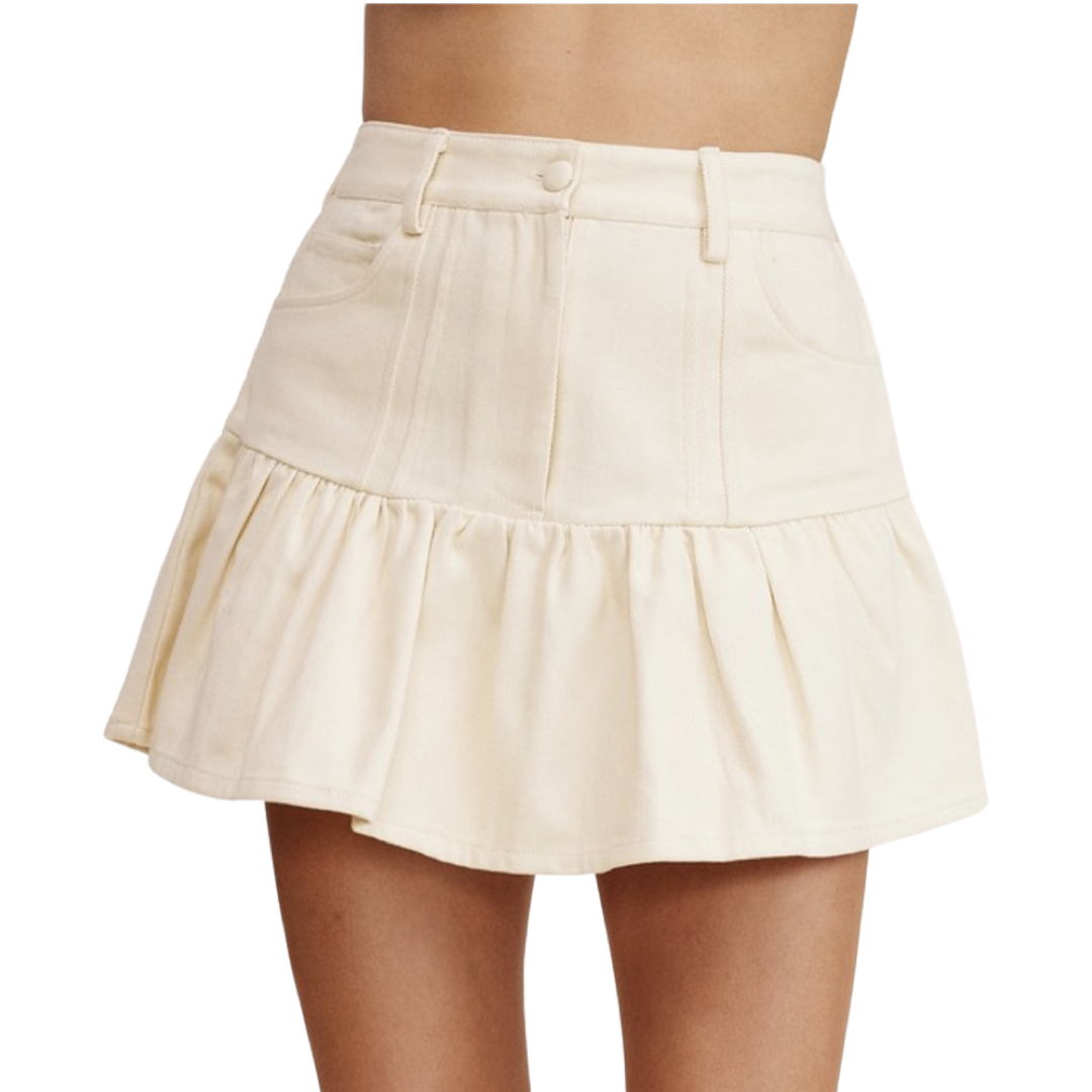 Apparel- Listicle Cute-sy Denim Mini Skirt