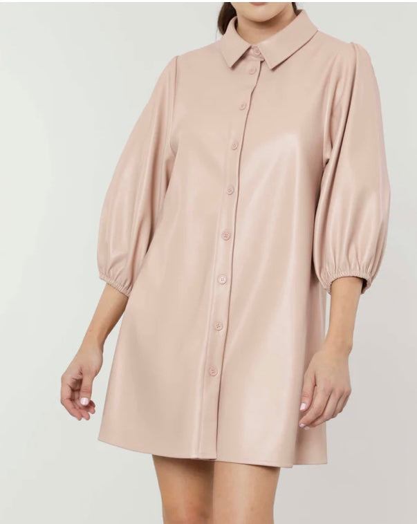 Apparel- Dolce Cabo Vegan Leather Tunic