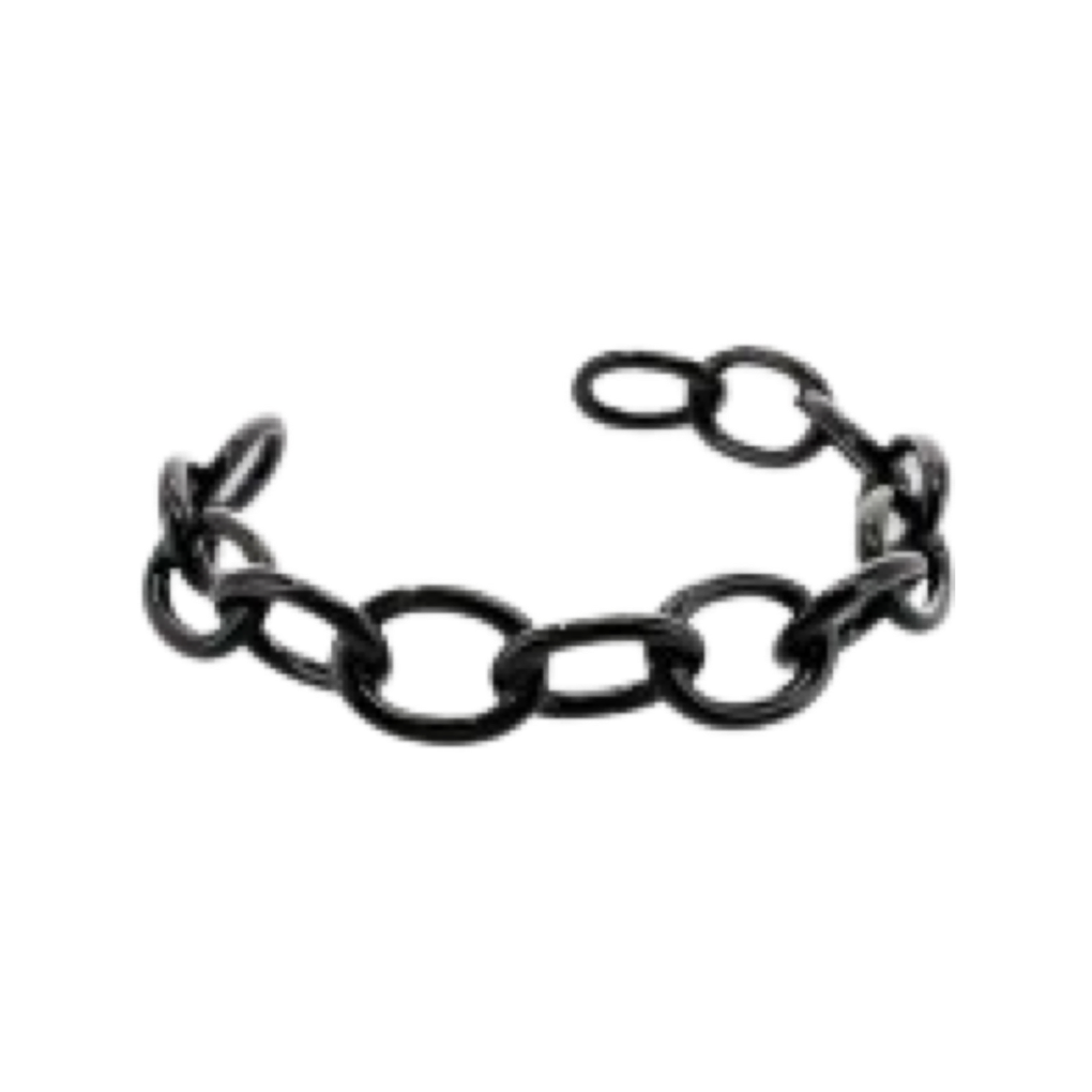Bracelets- M&E Bling Oval Link Cuff