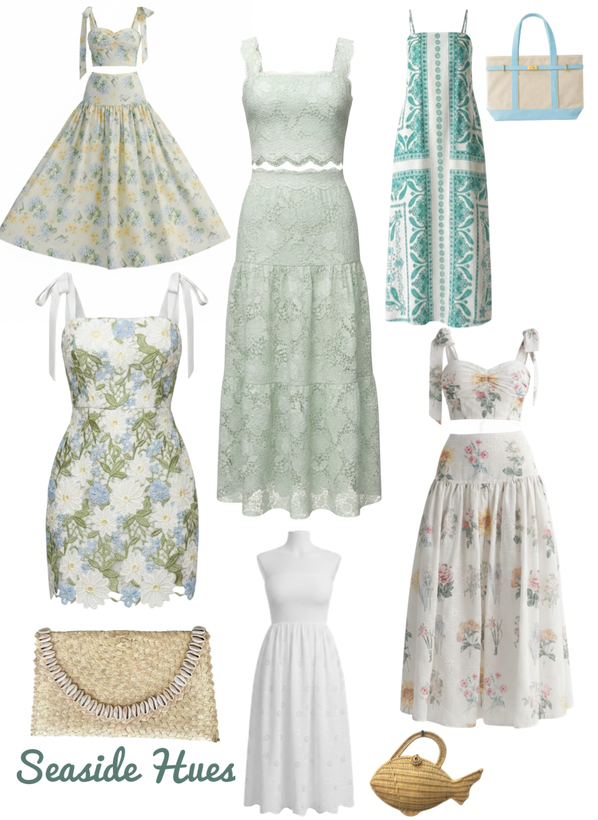 Seaside Hues: Soft Greens & Baby Blues for Summer