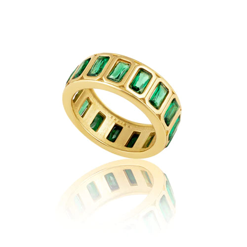 Rings- Sahira Peyton Emerald Band Ring