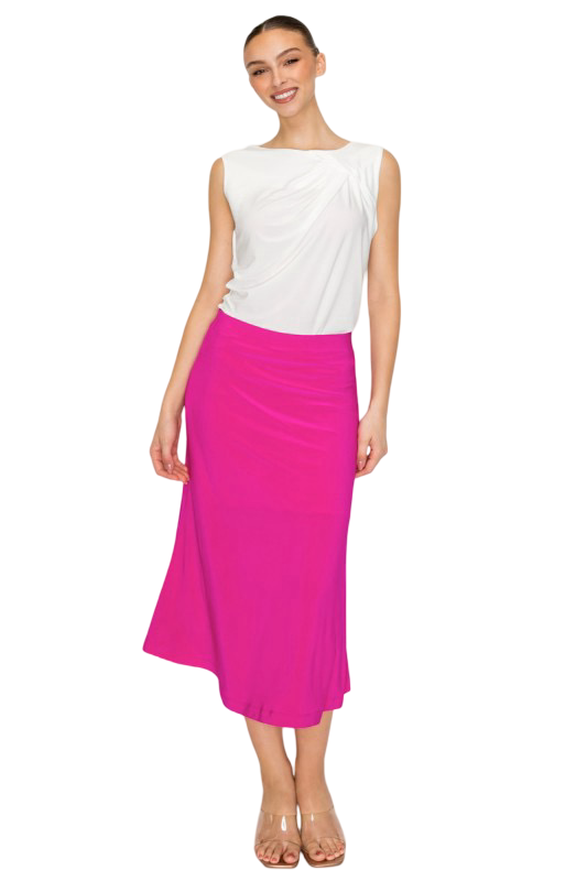 DNA Couture Knit Stretchable Midi Skirt