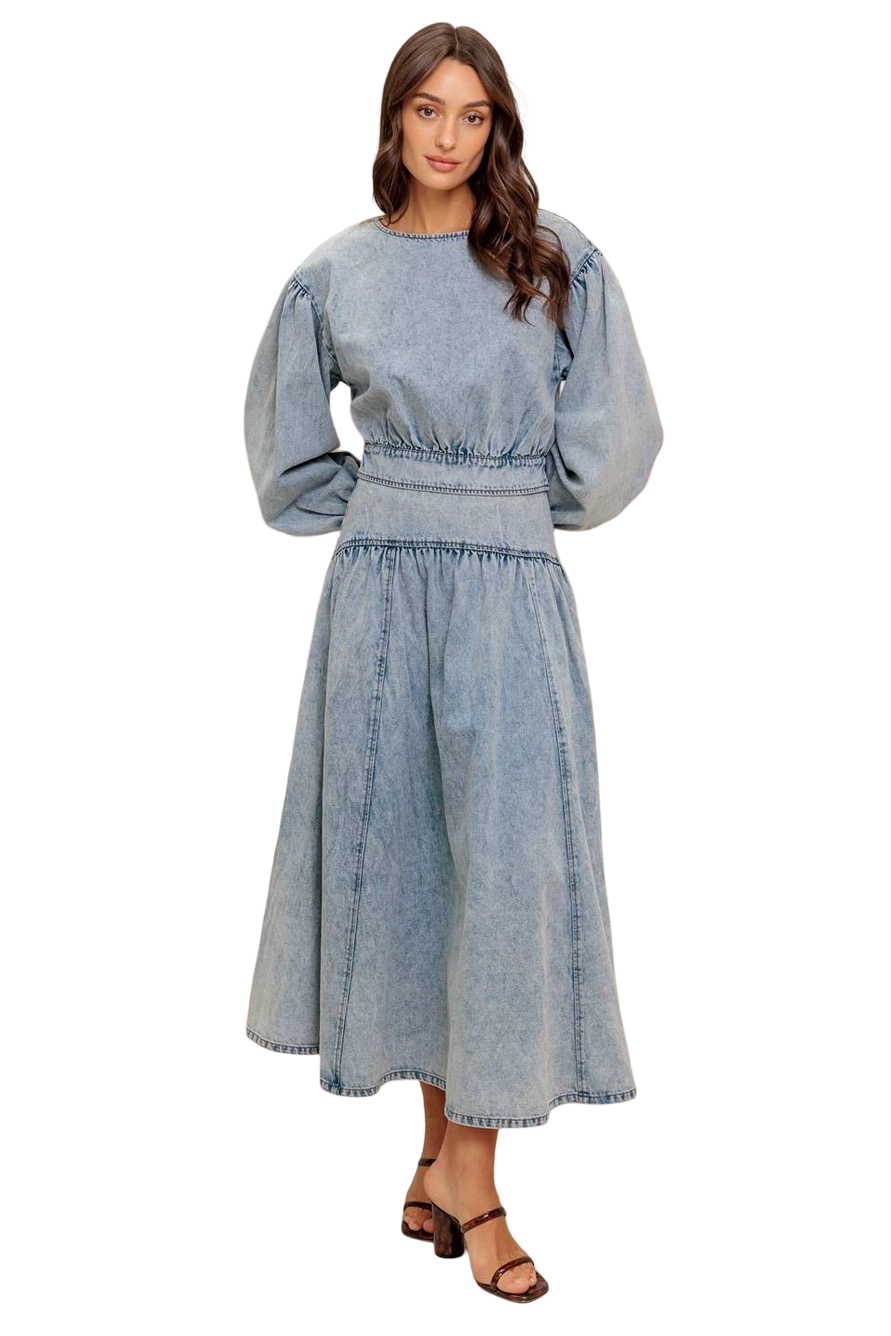 Apparel- Flying Tomato Acid Washed Denim Top